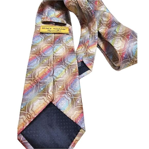 Stacy Adam Abstract Colorful Neck Tie, Microfiber - Picture 3 of 4